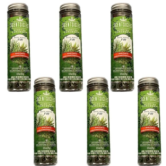 36 White Winter Fir Scented Hanging Scentsicle for Christmas Trees, Home, Car - Picture 1 of 3